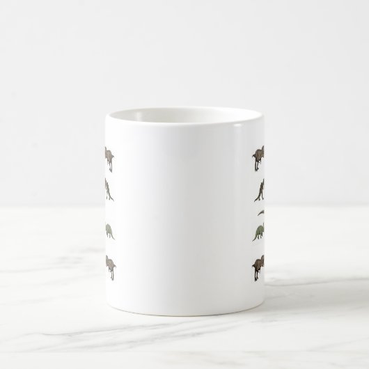 Dinosaurier Wrapping Paper Kaffeetasse (Mittel)