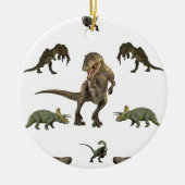 Dinosaurier Wrapping Paper Keramik Ornament (Vorne)