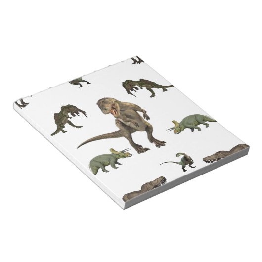 Dinosaurier Wrapping Paper Notizblock (angewinkelt)