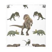 Dinosaurier Wrapping Paper Notizblock (Vorderseite)