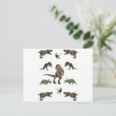 Dinosaurier Wrapping Paper Postkarte (Stehend Vorderseite)