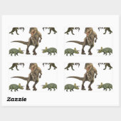 Dinosaurier Wrapping Paper Rechteckiger Aufkleber (Blatt)