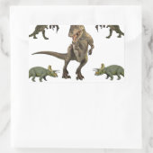 Dinosaurier Wrapping Paper Rechteckiger Aufkleber (Tasche)
