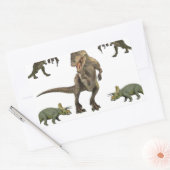 Dinosaurier Wrapping Paper Rechteckiger Aufkleber (Umschlag)