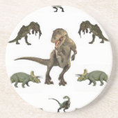 Dinosaurier Wrapping Paper Sandstein Untersetzer (Vorne)