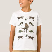 Dinosaurier Wrapping Paper T-Shirt (Vorderseite)