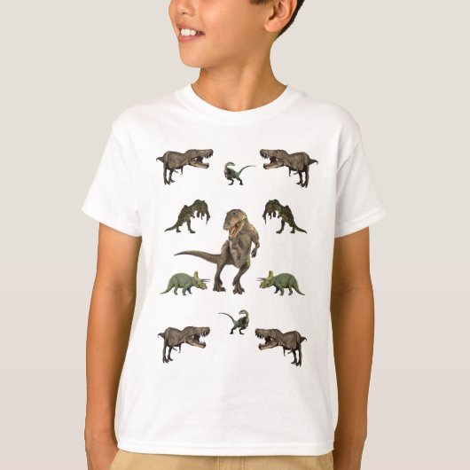 Dinosaurier Wrapping Paper T-Shirt (Vorderseite)