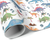 Dinosaurier Wrapping Paper von Popobell Geschenkpapier (Rolleneckpunkt)