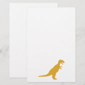 Dinosaurier Yellow Briefpapier (Vorne/Hinten)
