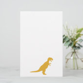 Dinosaurier Yellow Briefpapier (Stehend Vorderseite)