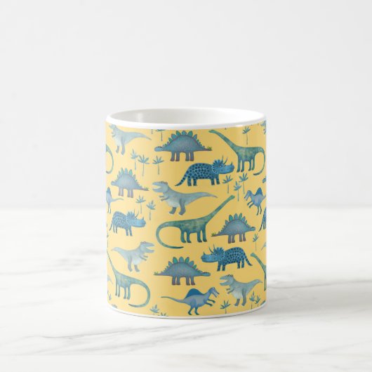Dinosaurier Yellow Kaffeetasse (Mittel)