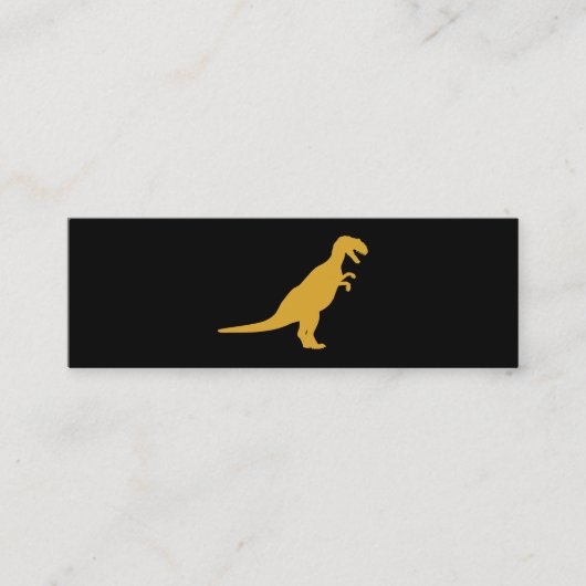 Dinosaurier Yellow Mini Visitenkarte (Vorderseite)