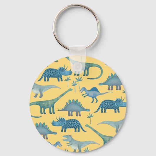 Dinosaurier Yellow Schlüsselanhänger (Vorderseite)