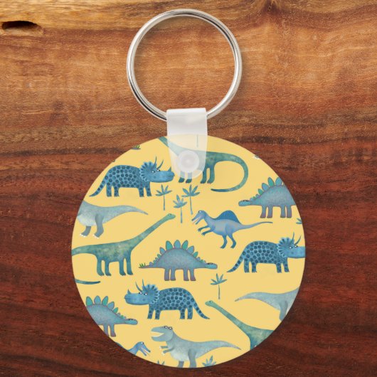 Dinosaurier Yellow Schlüsselanhänger (Vorderseite)