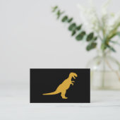 Dinosaurier Yellow Visitenkarte (Stehend Vorderseite)