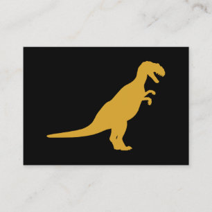 Dinosaurier Yellow Visitenkarte