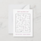 Dinosaurier "You-o-saurus" Klasse Valentines Card Mitteilungskarte (Rückseite)