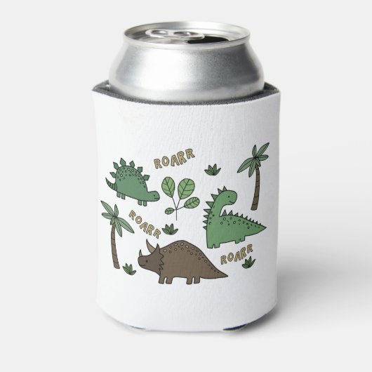 Dinosaurier zeichnend dosenkühler (Kanne Rückseite)