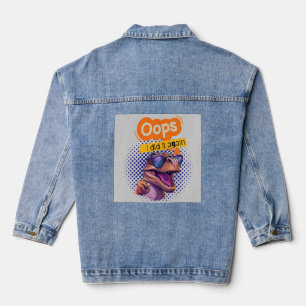 Dinosaurier-Zitat Jeansjacke