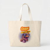 Dinosaurier-Zitat Jumbo Stoffbeutel (Vorne)