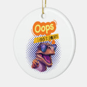 Dinosaurier-Zitat Keramik Ornament (Links)