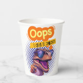 Dinosaurier-Zitat Pappbecher (Vorderseite)