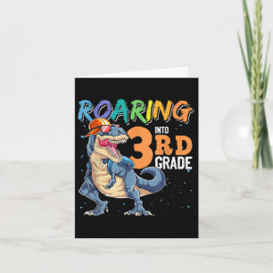 Dinosaurier zurück in die Schule Ich bin bereit, d Karte