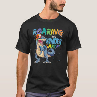 Dinosaurier zurück zur Schule Roaring in den Kinde T-Shirt