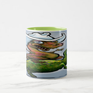 Dinosaurier Zwei-Tone-Kaffee-Tasse Zweifarbige Tasse