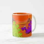 Dinosaurier Zweifarbige Tasse (VorderseiteRechts)