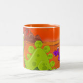 Dinosaurier Zweifarbige Tasse (Mittel)