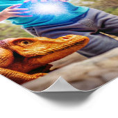 Dinosaurierabenteuer - Erkundung im Freien Poster (Ecke)