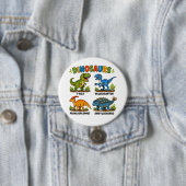 Dinosaurierarten Lernen für Kinder Button (Beispiel)