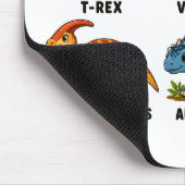 Dinosaurierarten Lernen für Kinder Mousepad (Ecke)