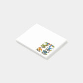 Dinosaurierarten Lernen für Kinder Post-it Klebezettel (angewinkelt)