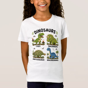 Dinosaurierarten Lernen für Kinder T-Shirt