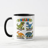 Dinosaurierarten Lernen für Kinder Tasse (Links)