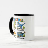Dinosaurierarten Lernen für Kinder Tasse (Vorderseite Links)