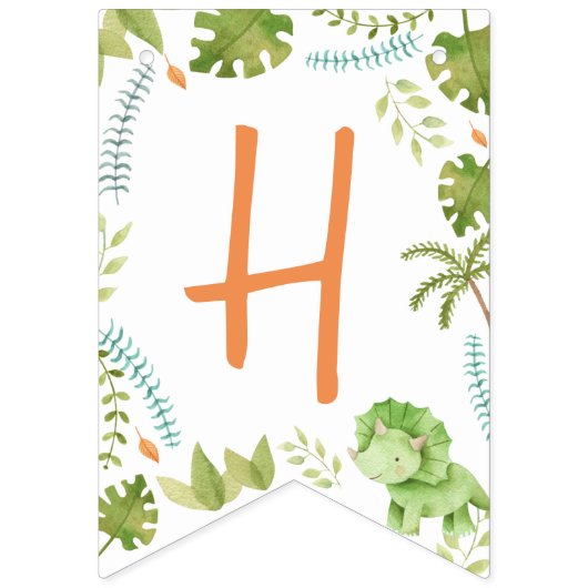 Dinosaurierbanner Wimpelkette (Zweite Fahne)