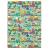 Dinosaurierbau Kinder Personalisiert Klemmbrett (Rückseite)