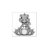 DinosaurierBriefmarke Gummistempel (Prägung)
