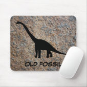 Dinosaurierbrontosaurus-altes Fossil Mousepad (Mit Mouse)