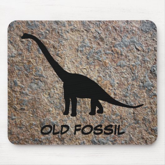 Dinosaurierbrontosaurus-altes Fossil Mousepad (Vorne)