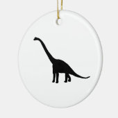 Dinosaurierbrontosaurus-Silhouette Keramikornament (Links)