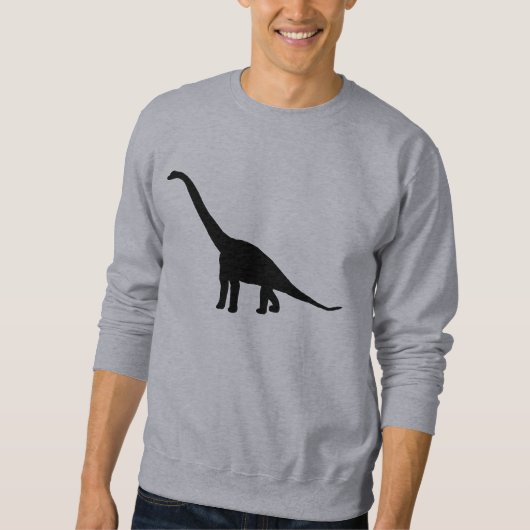 Dinosaurierbrontosaurus-Silhouette Sweatshirt (Vorderseite)