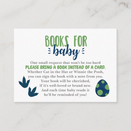 Dinosaurierbücher für die Einladung von Kindern (Vorderseite)