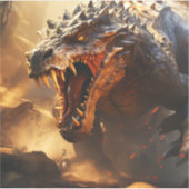 DinosaurierCustom-Cut Vinyl Sticker (Vorderseite)