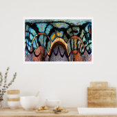 Dinosaurierhaut abstrakt poster (Küche)