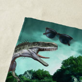 Dinosaurierinsel Personalisiert Strandtuch (Beispiel)