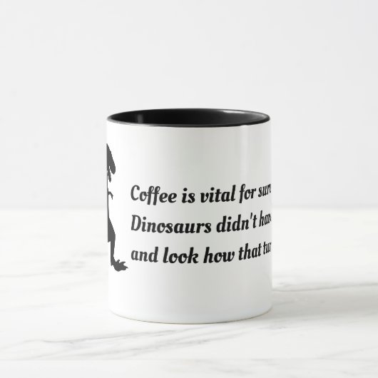 Dinosaurierkaffee Tasse (Zentrum)